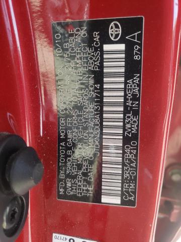 Photo 10 from auction – 2010 TOYOTA PRIUS with VIN JTDKN3DU8A1311714