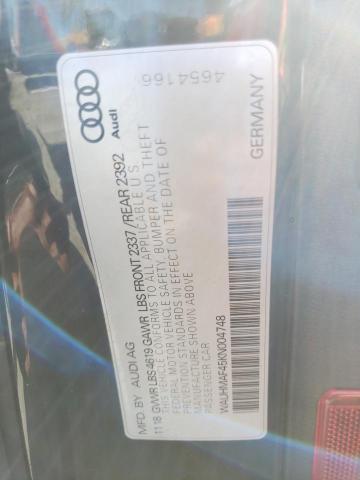 Photo 10 from auction – 2019 AUDI A4 PREMIUM with VIN WAUHMAF45KN004748
