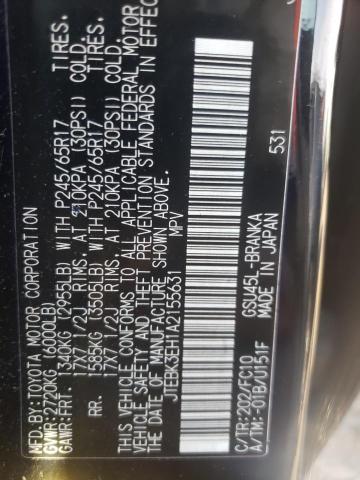 Photo 10 from auction – 2010 TOYOTA HIGHLANDER with VIN JTEBK3EH1A2155631