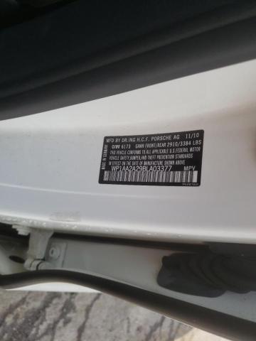 Photo 10 from auction – 2011 PORSCHE CAYENNE with VIN WP1AA2A29BLA03377