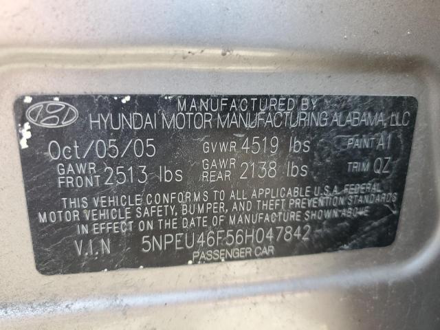 Photo 10 from auction – 2006 HYUNDAI SONATA GLS with VIN 5NPEU46F56H047842