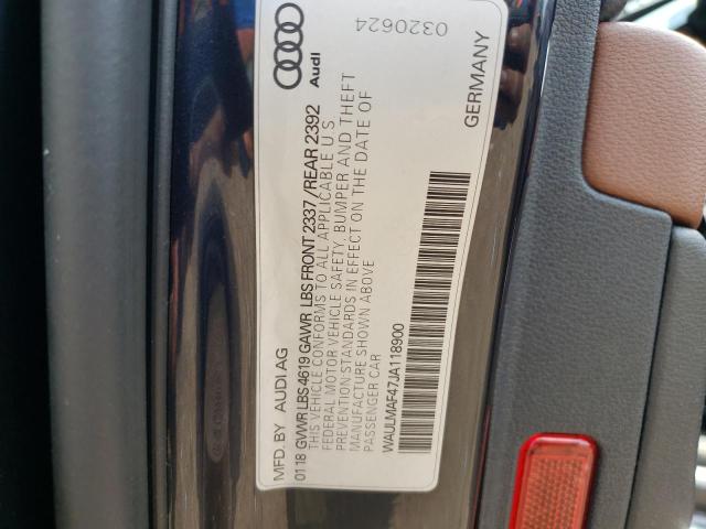 Photo 10 from auction – 2018 AUDI A4 PREMIUM with VIN WAULMAF47JA118900