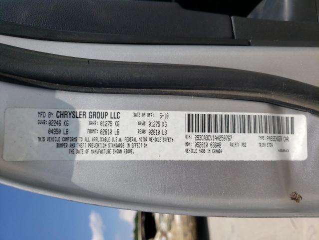 Photo 10 from auction – 2010 DODGE CHARGER SX with VIN 2B3CA3CV1AH250767