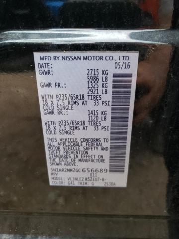 Photo 10 from auction – 2016 NISSAN PATHFINDER with VIN 5N1AR2MM2GC656689