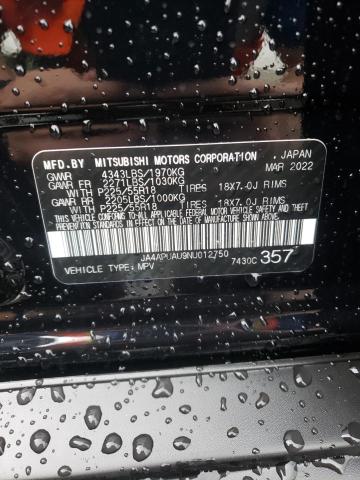 Photo 10 from auction – 2022 MITSUBISHI OUTLANDER with VIN JA4APUAU9NU012750