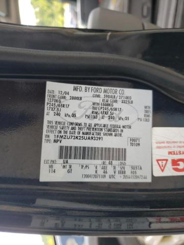 Photo 10 from auction – 2005 FORD EXPLORER with VIN 1FMZU73K25UA93391