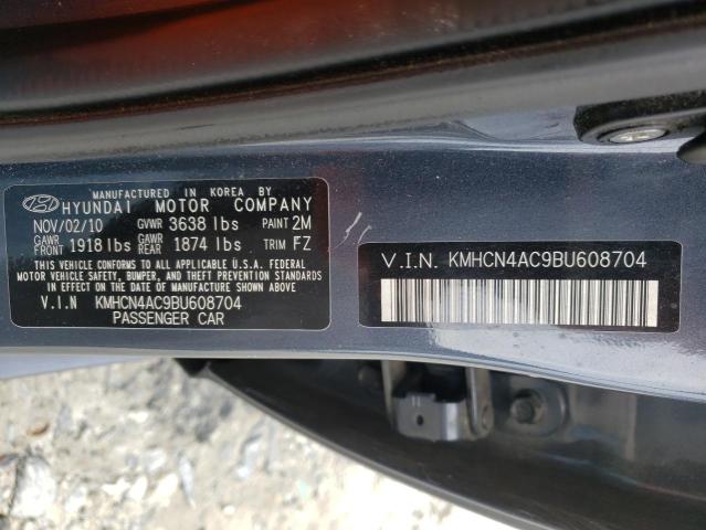 Photo 10 from auction – 2011 HYUNDAI ACCENT GLS with VIN KMHCN4AC9BU608704