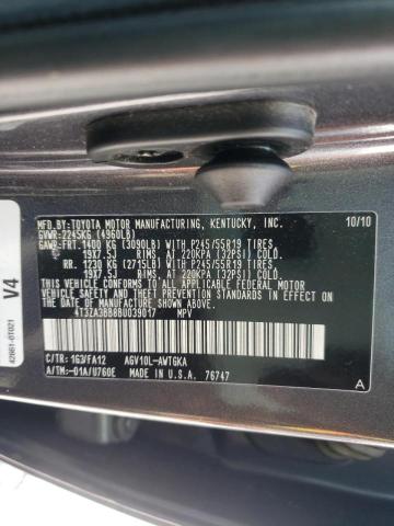 Photo 10 from auction – 2011 TOYOTA VENZA with VIN 4T3ZA3BB8BU039017