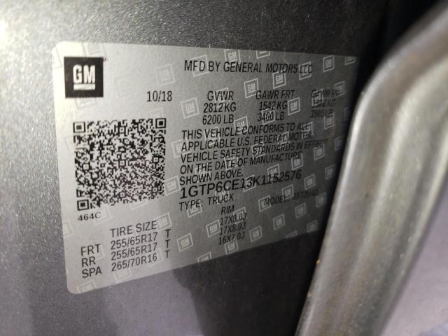 Photo 10 from auction – 2019 GMC CANYON SLE with VIN 1GTP6CE13K1152576
