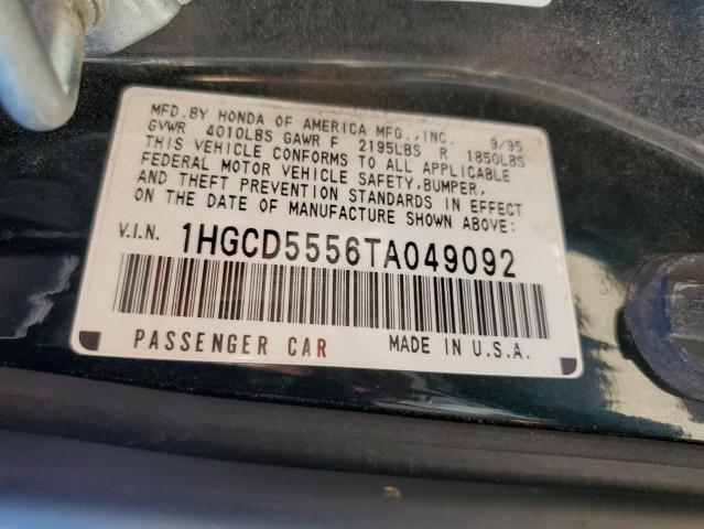 Photo 10 from auction – 1996 HONDA ACCORD EX with VIN 1HGCD5556TA049092