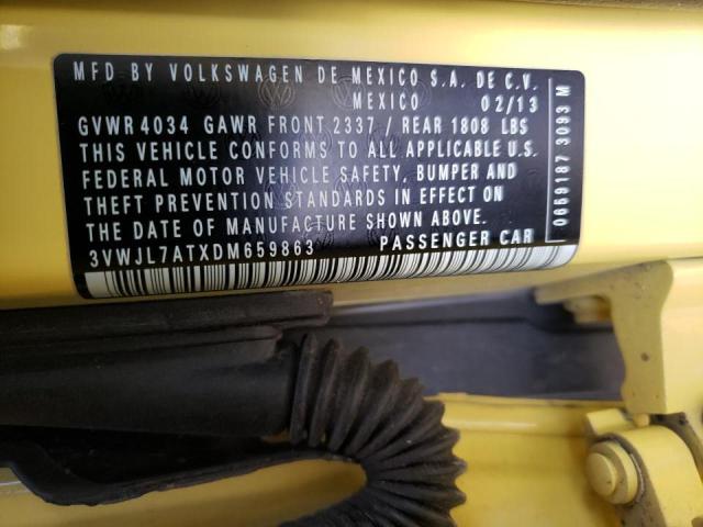 Photo 10 from auction – 2013 VOLKSWAGEN BEETLE with VIN 3VWJL7ATXDM659863