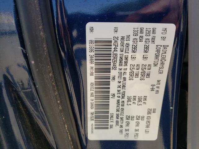 Photo 10 from auction – 2005 DODGE GRAND CARA with VIN 2D4GP44L85R264492
