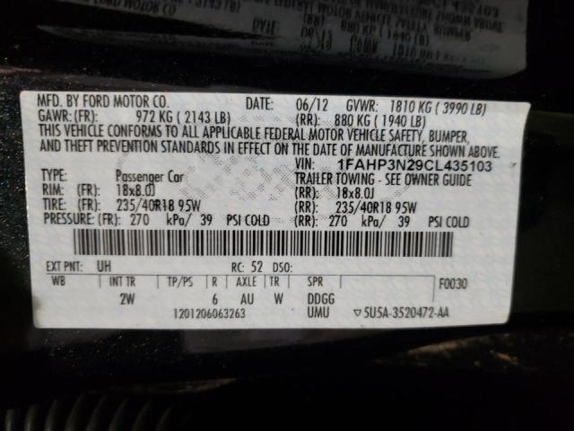 Photo 10 from auction – 2012 FORD FOCUS TITA with VIN 1FAHP3N29CL435103