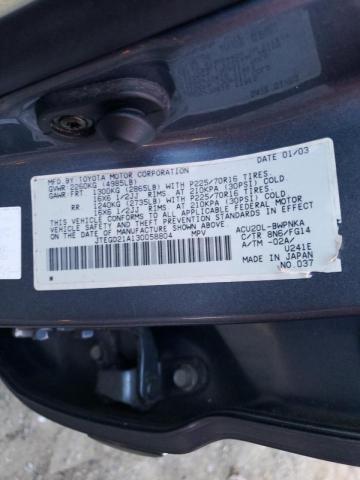 Photo 10 from auction – 2003 TOYOTA HIGHLANDER with VIN JTEGD21A130058804
