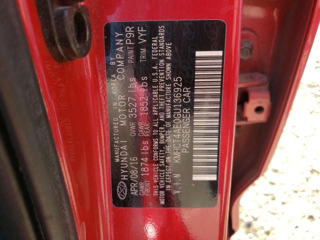Photo 10 from auction – 2016 HYUNDAI ACCENT SE with VIN KMHCT4AE0GU136925