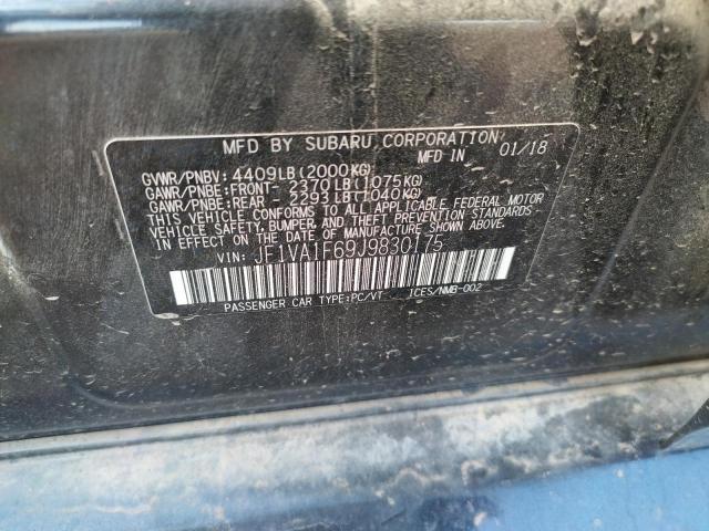 Photo 10 from auction – 2018 SUBARU WRX LIMITE with VIN JF1VA1F69J9830175