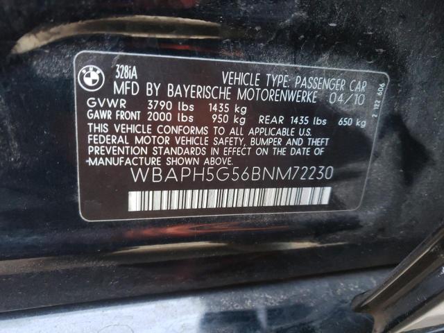 Photo 10 from auction – 2011 BMW 328 I SULE with VIN WBAPH5G56BNM72230
