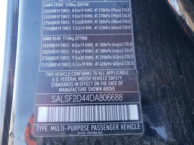 Photo 10 from auction – 2013 LAND ROVER RANGE ROVE with VIN SALSF2D44DA806688