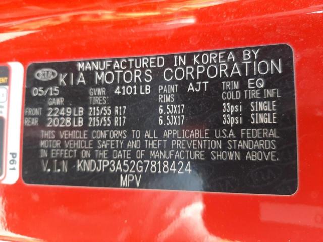 Photo 10 from auction – 2016 KIA SOUL + with VIN KNDJP3A52G7818424