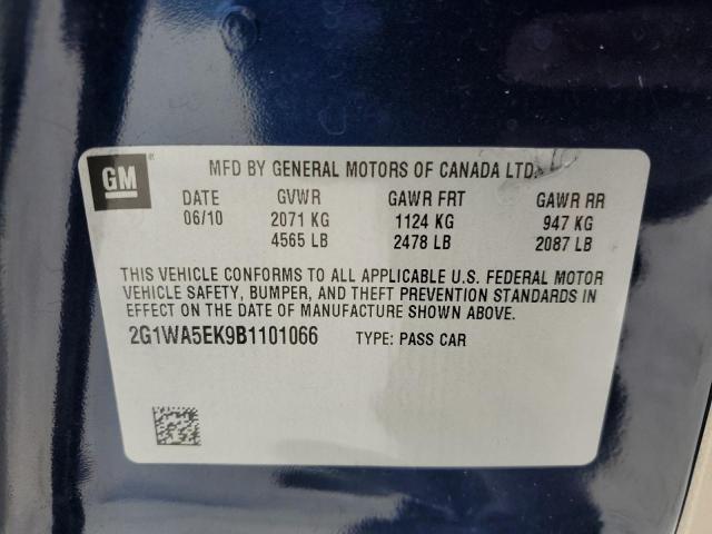 Photo 10 from auction – 2011 CHEVROLET IMPALA LS with VIN 2G1WA5EK9B1101066