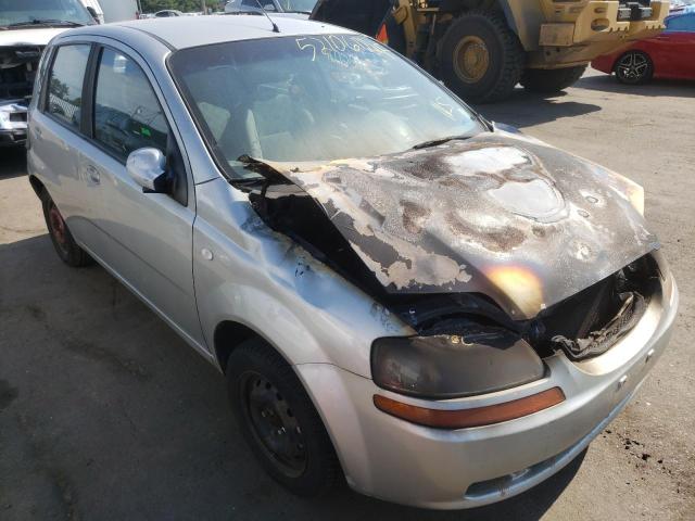 CHEVROLET AVEO BASE 2005 with VIN KL1TD62635B421218 - Photo from auction