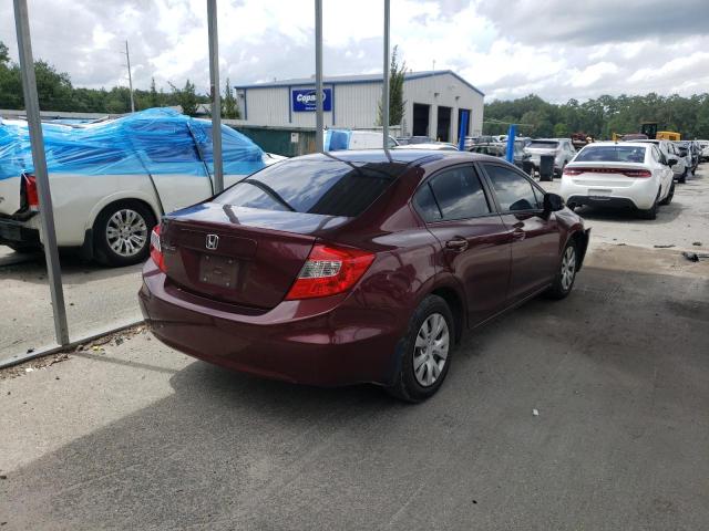 Photo 4 from auction – 2012 HONDA CIVIC LX with VIN 19XFB2F53CE030995