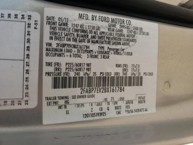 Photo 10 from auction – 2011 FORD CROWN VICT with VIN 2FABP7EV2BX161784
