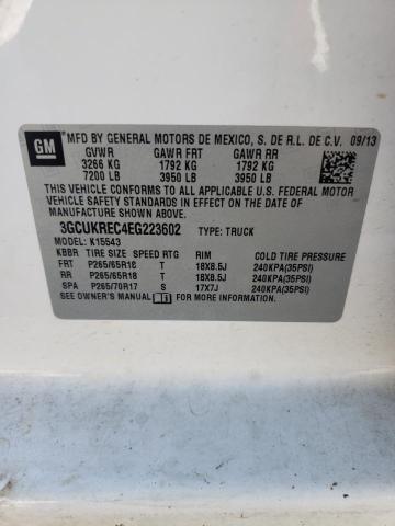 Photo 10 from auction – 2014 CHEVROLET SILVERADO with VIN 3GCUKREC4EG223602