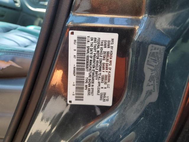 Photo 10 from auction – 2003 HONDA ODYSSEY EX with VIN 5FNRL18083B050577