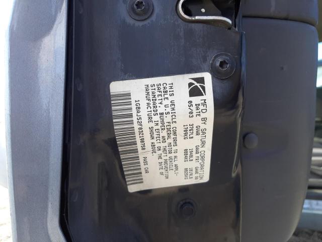 Photo 10 from auction – 2003 SATURN ION LEVEL with VIN 1G8AJ52F03Z190750