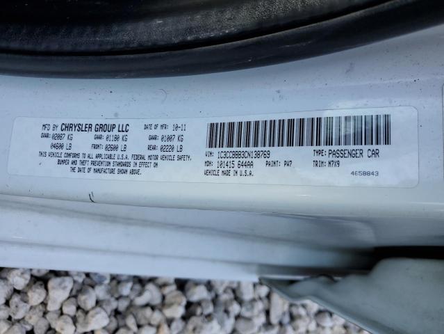 Photo 10 from auction – 2012 CHRYSLER 200 TOURIN with VIN 1C3CCBBB3CN138769