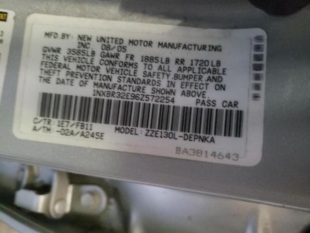 Photo 10 from auction – 2006 TOYOTA COROLLA with VIN 1NXBR32E96Z572254