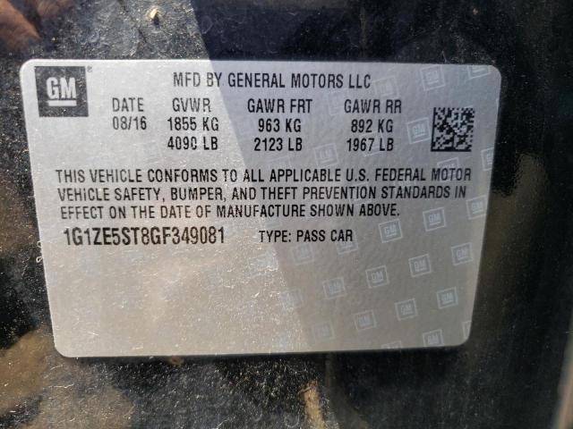 Photo 10 from auction – 2016 CHEVROLET MALIBU LT with VIN 1G1ZE5ST8GF349081