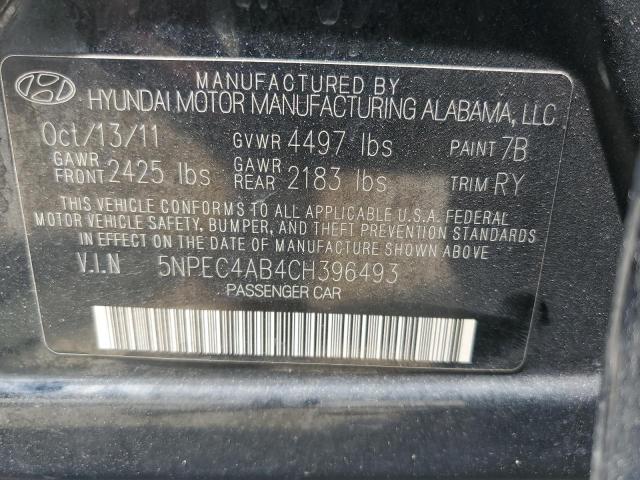 Photo 10 from auction – 2012 HYUNDAI SONATA SE with VIN 5NPEC4AB4CH396493
