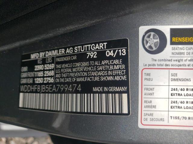 Photo 10 from auction – 2014 MERCEDES-BENZ E 350 4MAT with VIN WDDHF8JB5EA799474