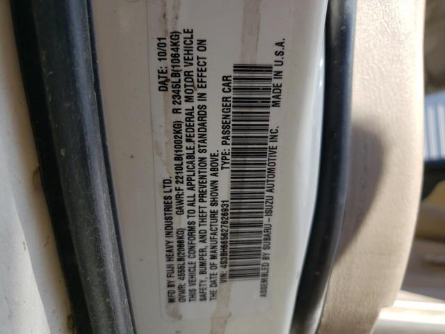 Photo 10 from auction – 2004 SUBARU LEGCY OUTB with VIN 4S3BH665627626931