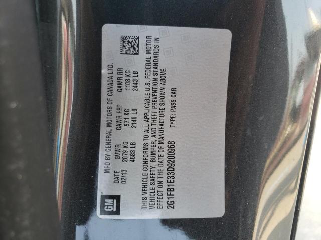 Photo 10 from auction – 2013 CHEVROLET CAMARO LT with VIN 2G1FB1E33D9200968