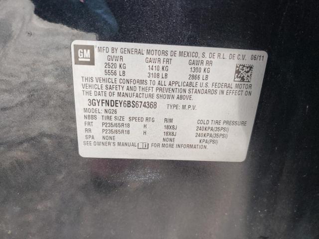 Photo 10 from auction – 2011 CADILLAC SRX LUXURY with VIN 3GYFNDEY6BS674368