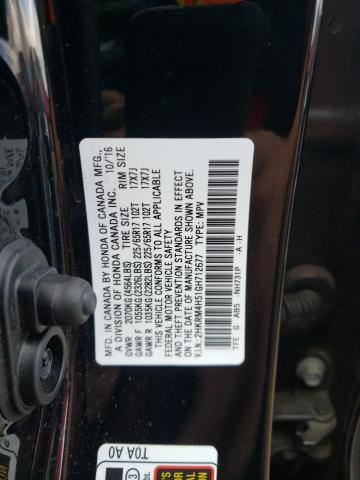 Photo 10 from auction – 2016 HONDA CR-V EX with VIN 2HKRM4H51GH712677