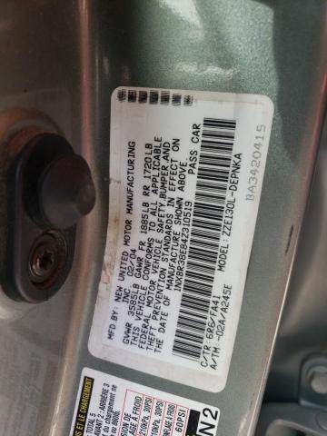 Photo 10 from auction – 2004 TOYOTA COROLLA CE with VIN 1NXBR38E84Z310519