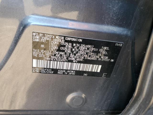 Photo 10 from auction – 2014 TOYOTA RAV4 XLE with VIN JTMRFREV7ED049971