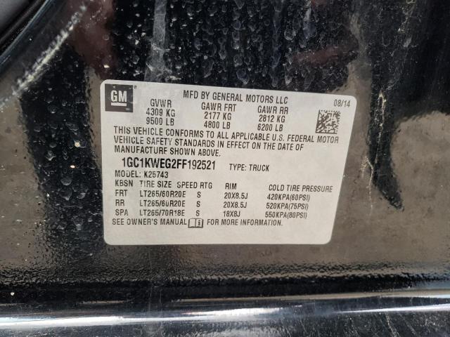 Photo 10 from auction – 2015 CHEVROLET SILVERADO with VIN 1GC1KWEG2FF192521