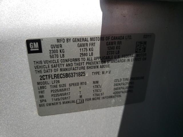 Photo 10 from auction – 2011 GMC TERRAIN SL with VIN 2CTFLREC5B6371825