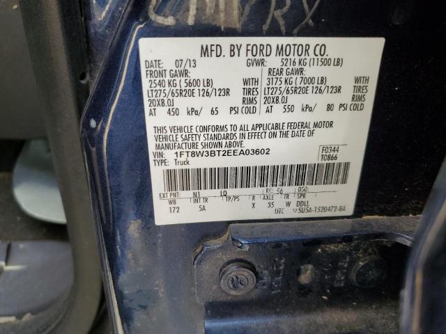 Photo 10 from auction – 2014 FORD F350 SUPER with VIN 1FT8W3BT2EEA03602