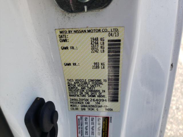 Photo 10 from auction – 2013 NISSAN ALTIMA S with VIN 1N4AL2EP5DC264094