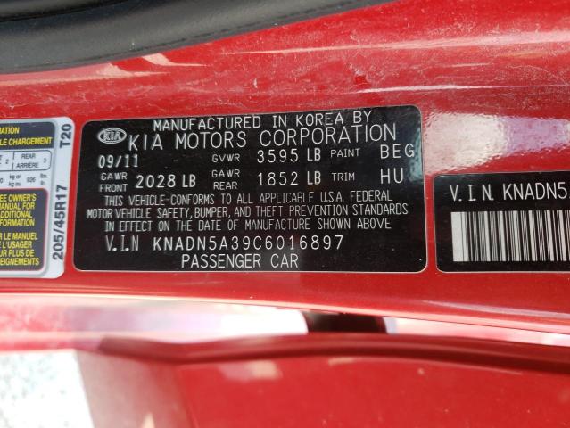 Photo 10 from auction – 2012 KIA RIO EX with VIN KNADN5A39C6016897