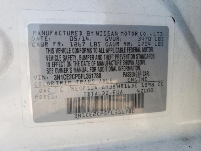 Photo 10 from auction – 2015 NISSAN VERSA NOTE with VIN 3N1CE2CP5FL351780