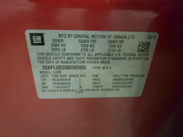 Photo 10 from auction – 2013 GMC TERRAIN SL with VIN 2GKFLUE30D6365050