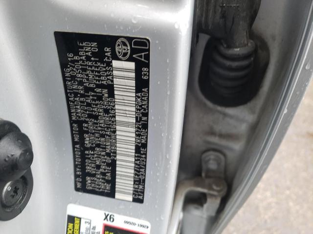Photo 10 from auction – 2016 TOYOTA COROLLA L with VIN 2T1BURHE1GC616260