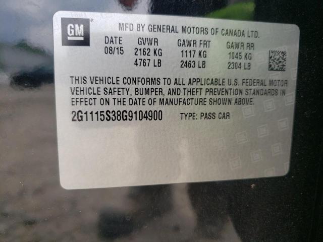 Photo 10 from auction – 2016 CHEVROLET IMPALA LT with VIN 2G1115S38G9104900